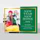 Green New Year New Home Photo Announcements Image 1 of 4